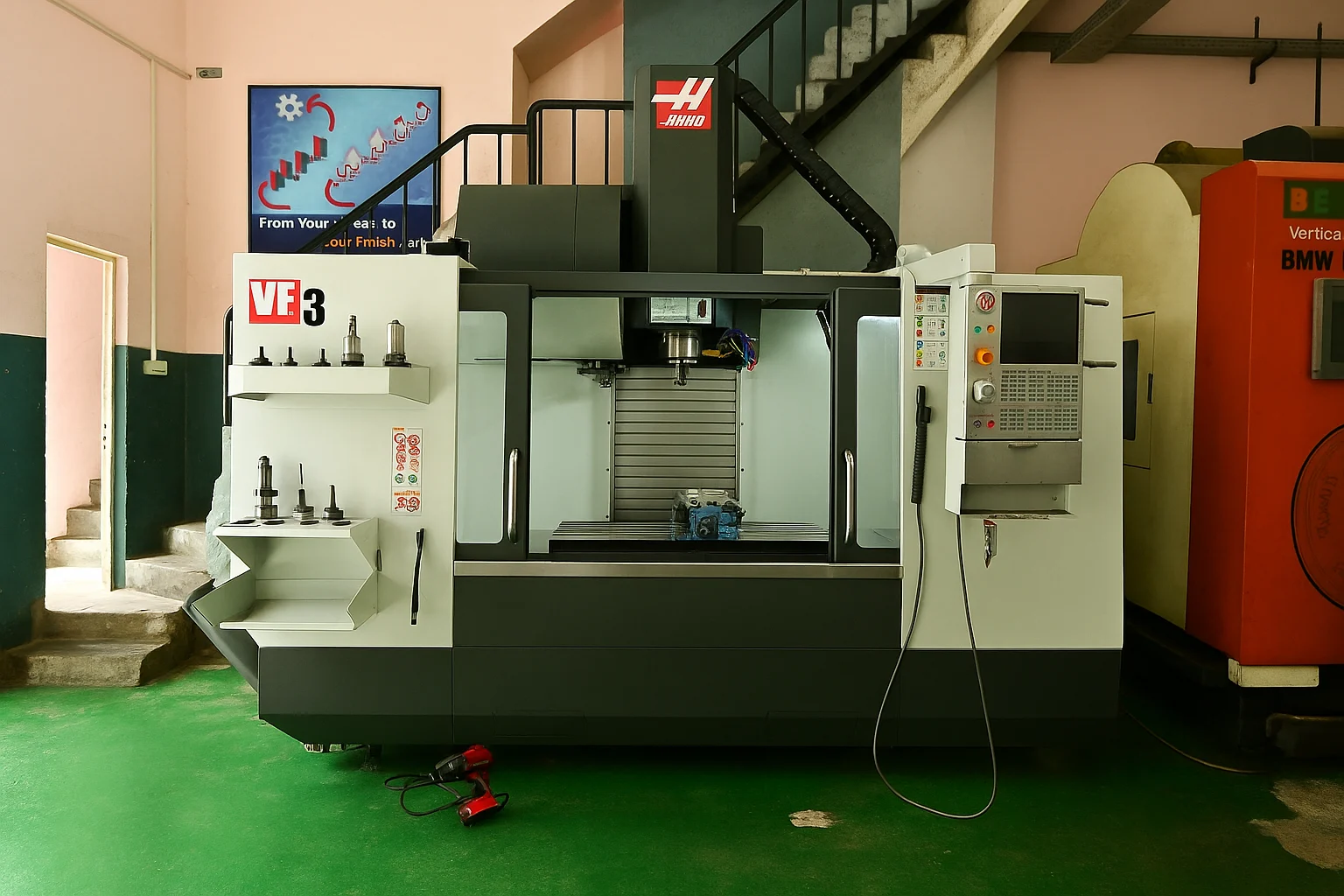Custom fabricated metal parts showing detailed finishing and quality
