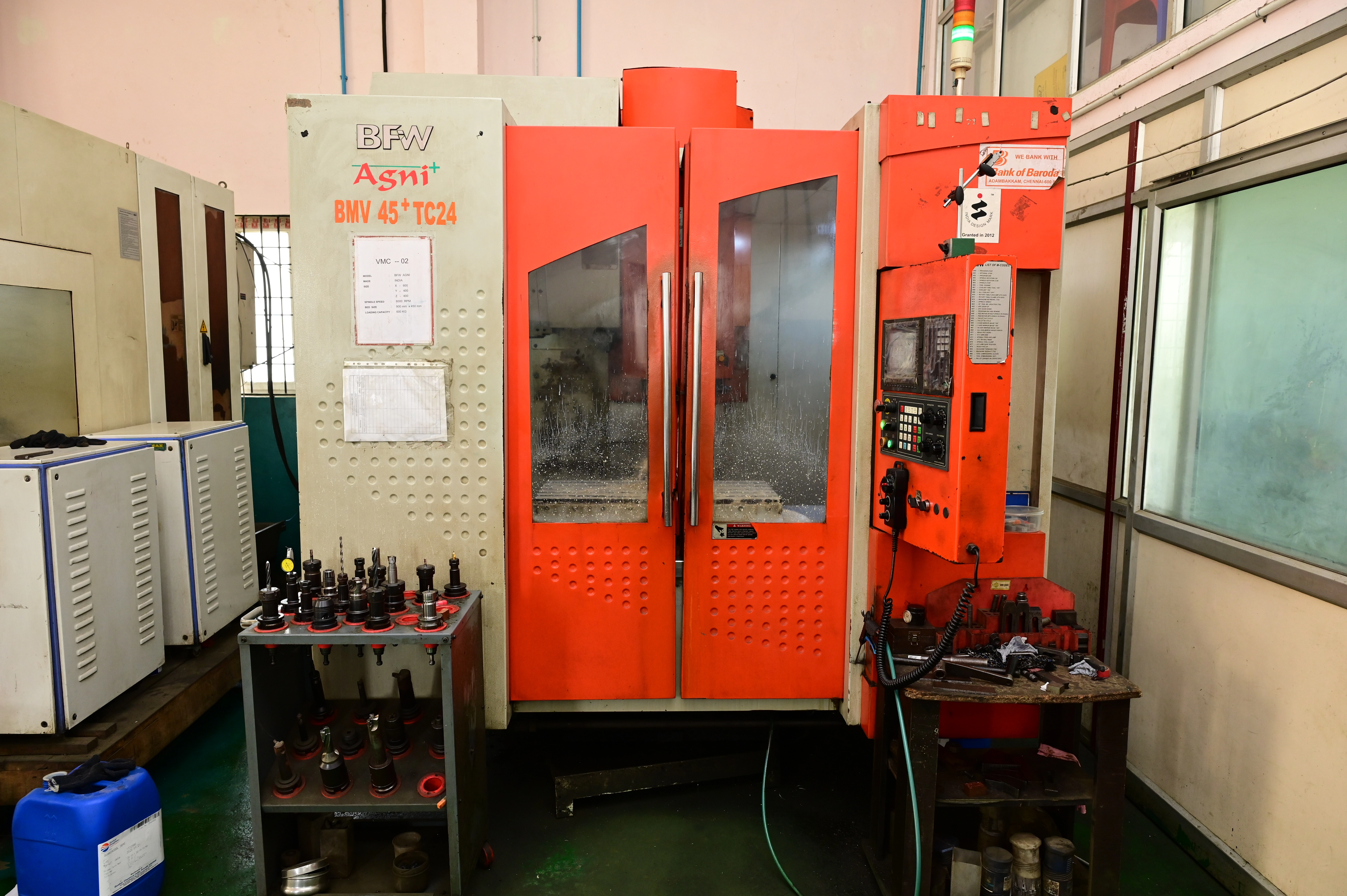 Custom fabricated metal parts showing detailed finishing and quality